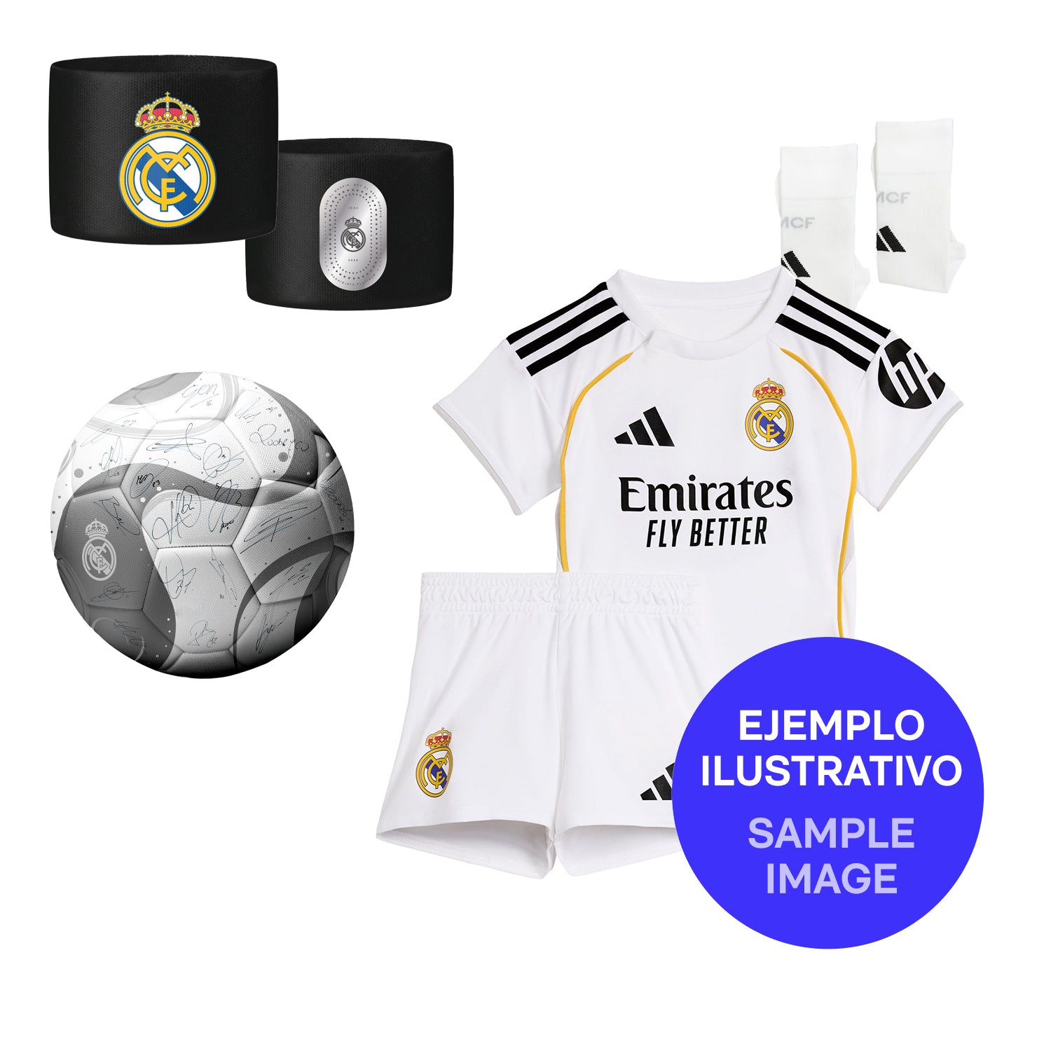 Conjunto Infantil Primera Equipación Blanca 26/27