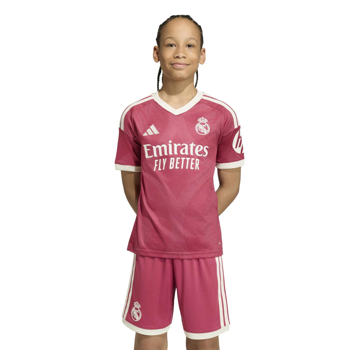 Camiseta Niño Tercera Equipación Rosa 26/27